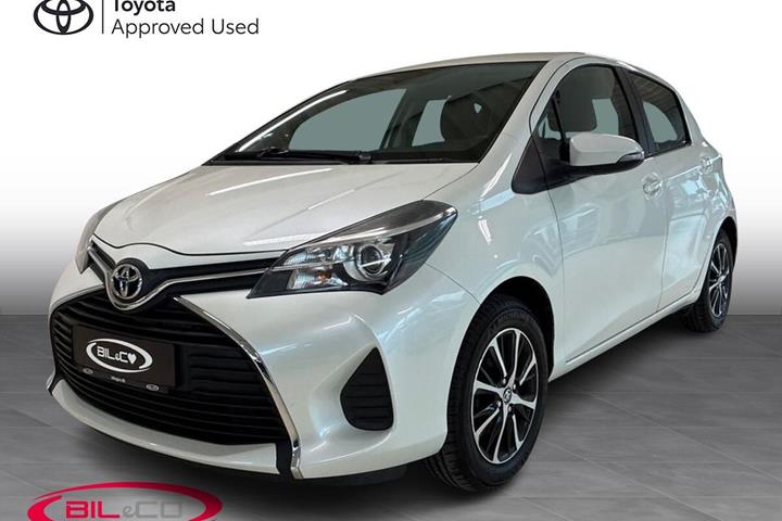 Hvid Toyota Yaris fra 2017