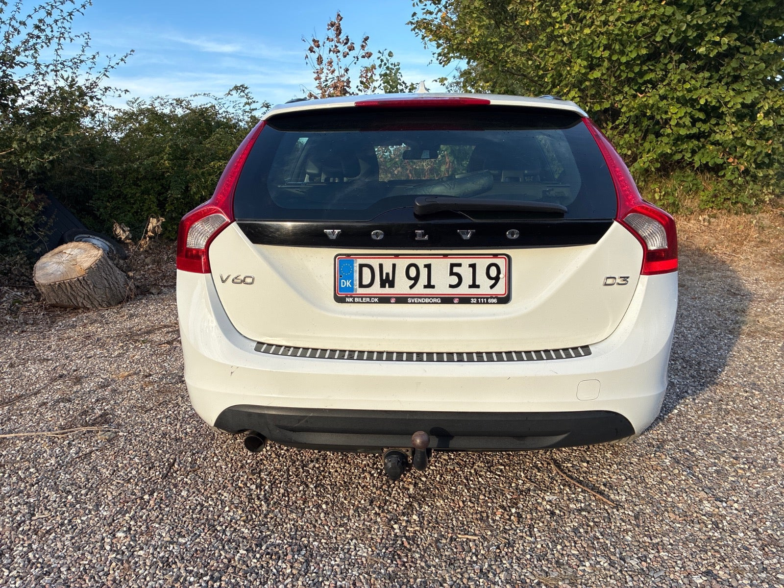 Hvid Volvo V60 fra 2013
