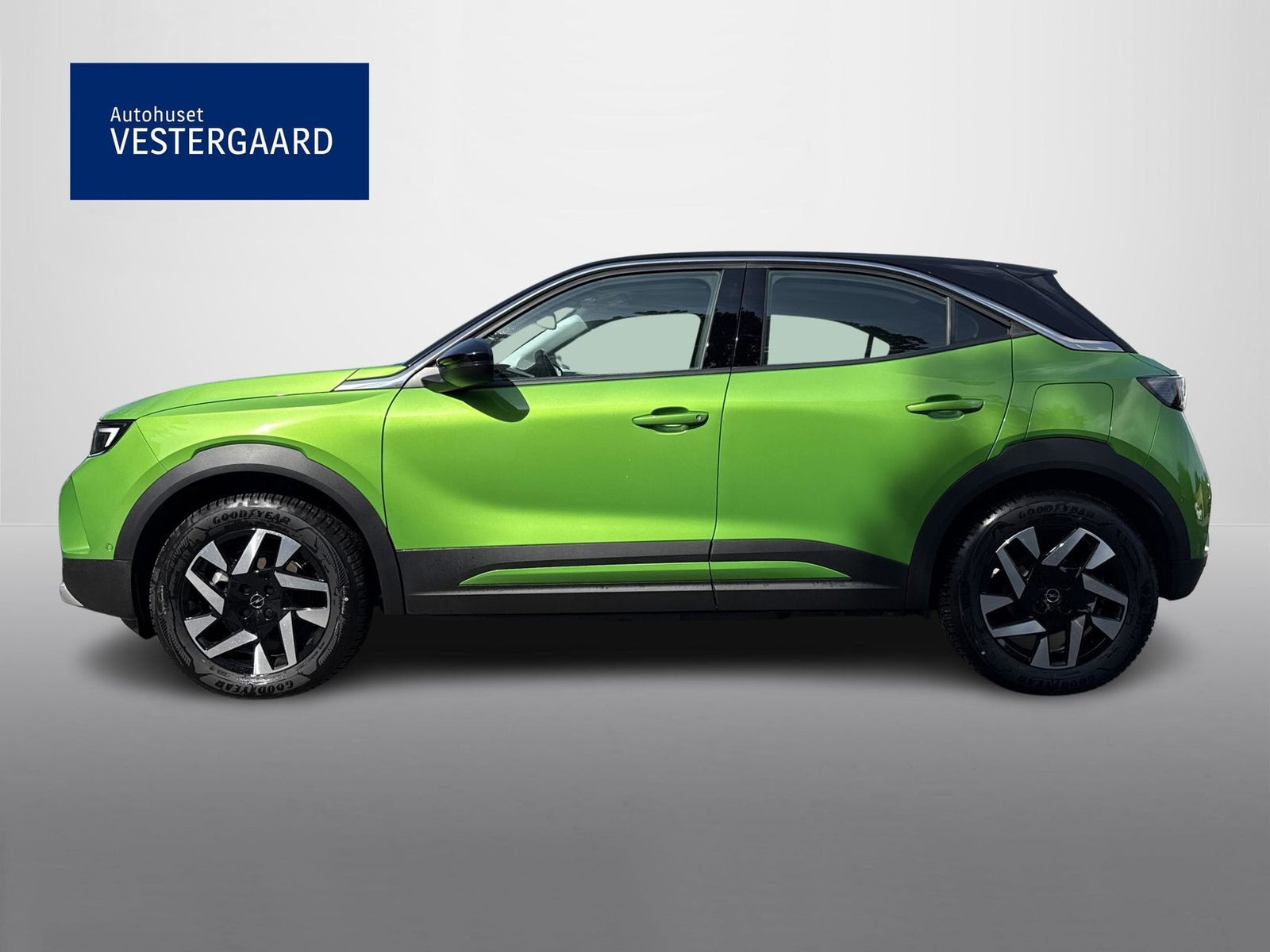 Grøn Opel Mokka-e fra 2023