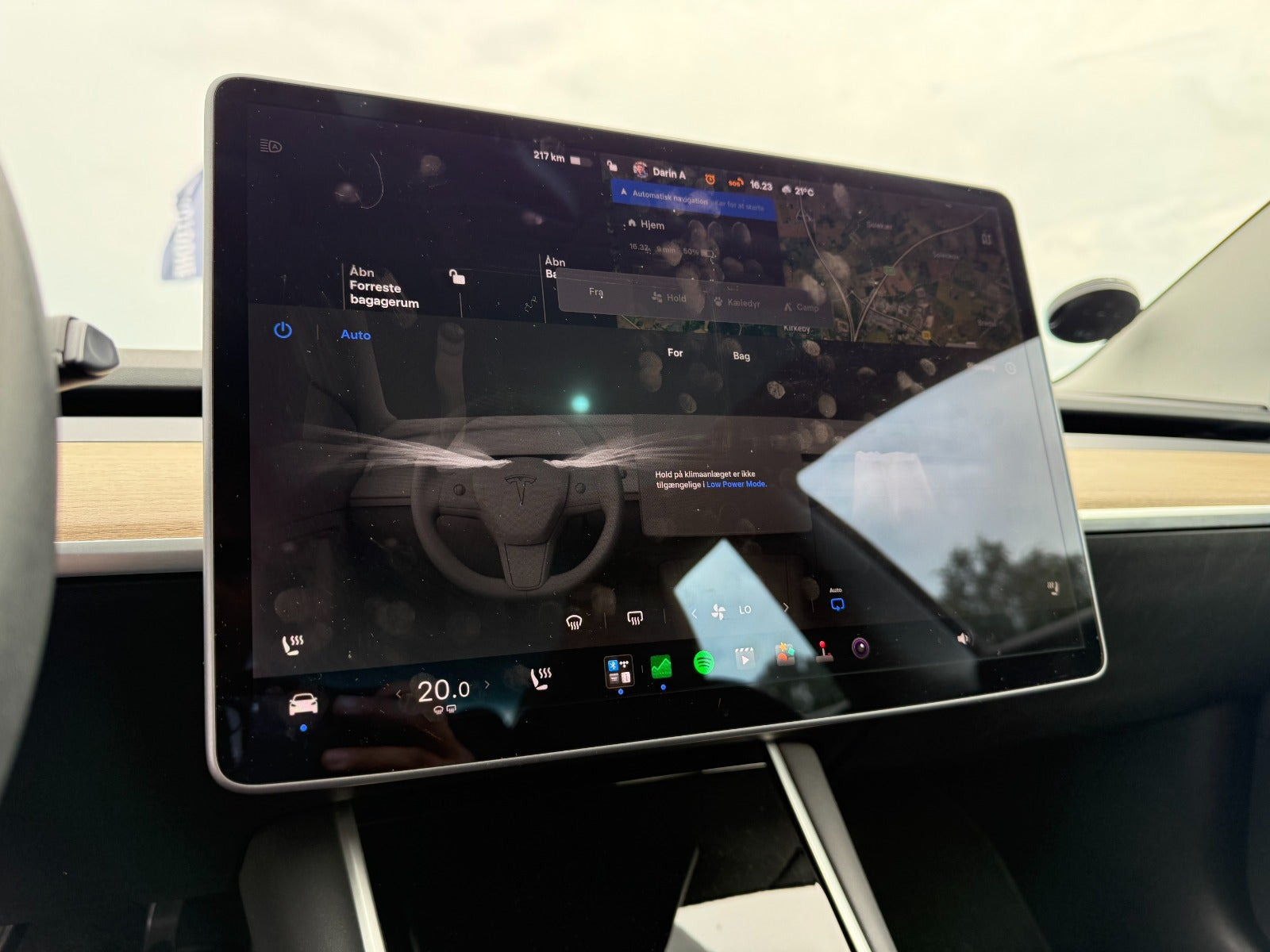 Sort Tesla Model 3 fra 2019