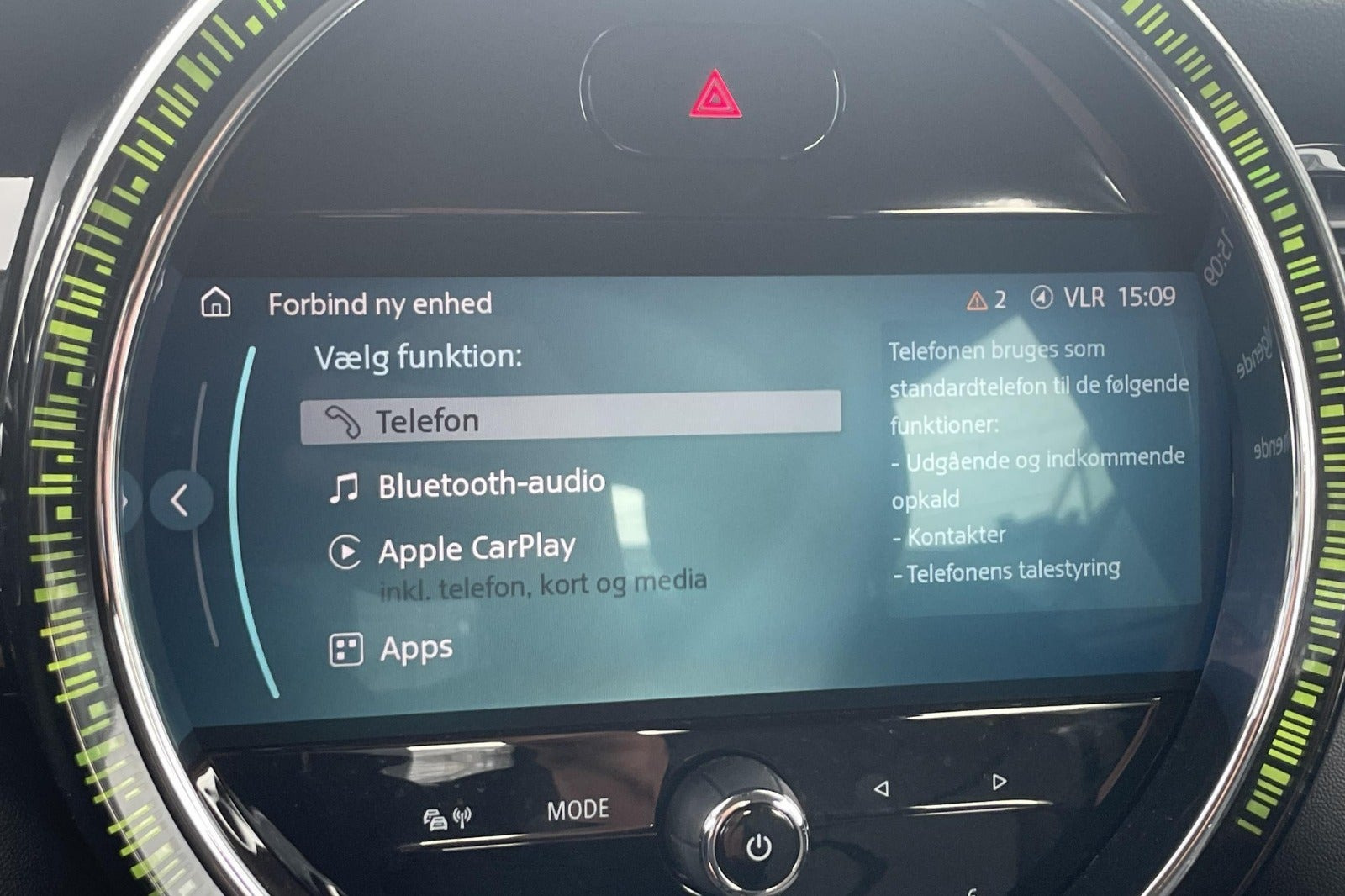 Sort Mini Cooper SE fra 2021