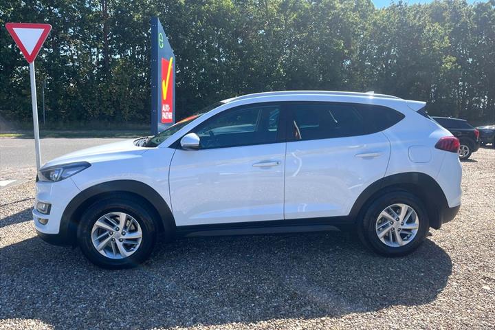 Hvid Hyundai Tucson fra 2020
