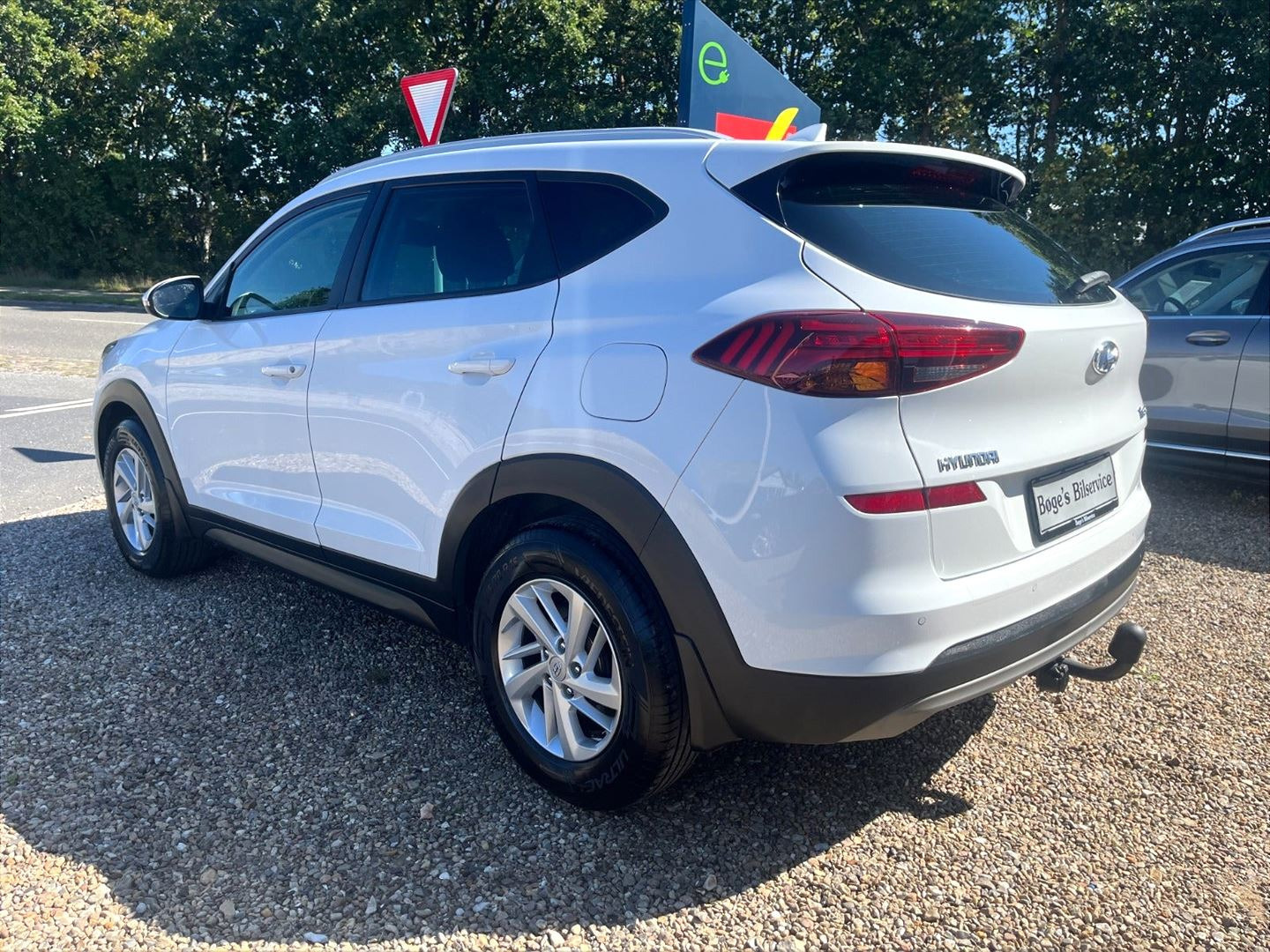 Hvid Hyundai Tucson fra 2020