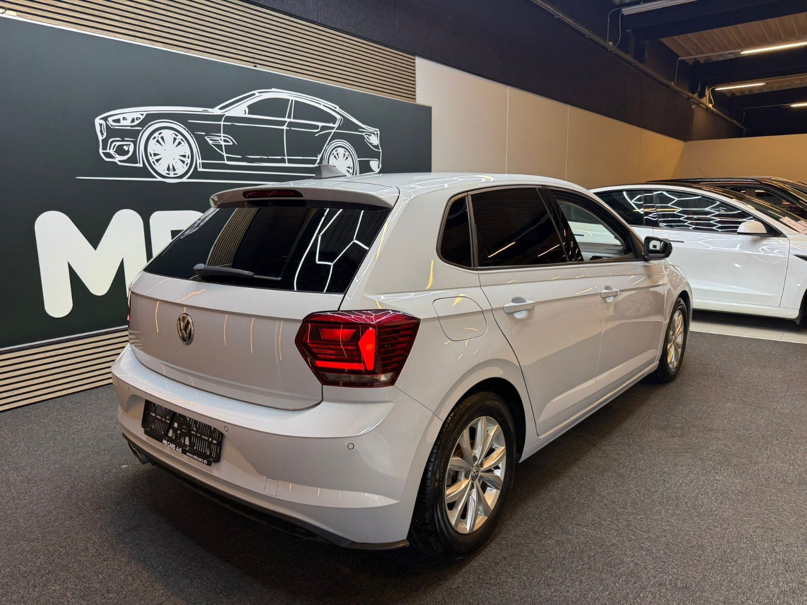 Hvid VW Polo fra 2019