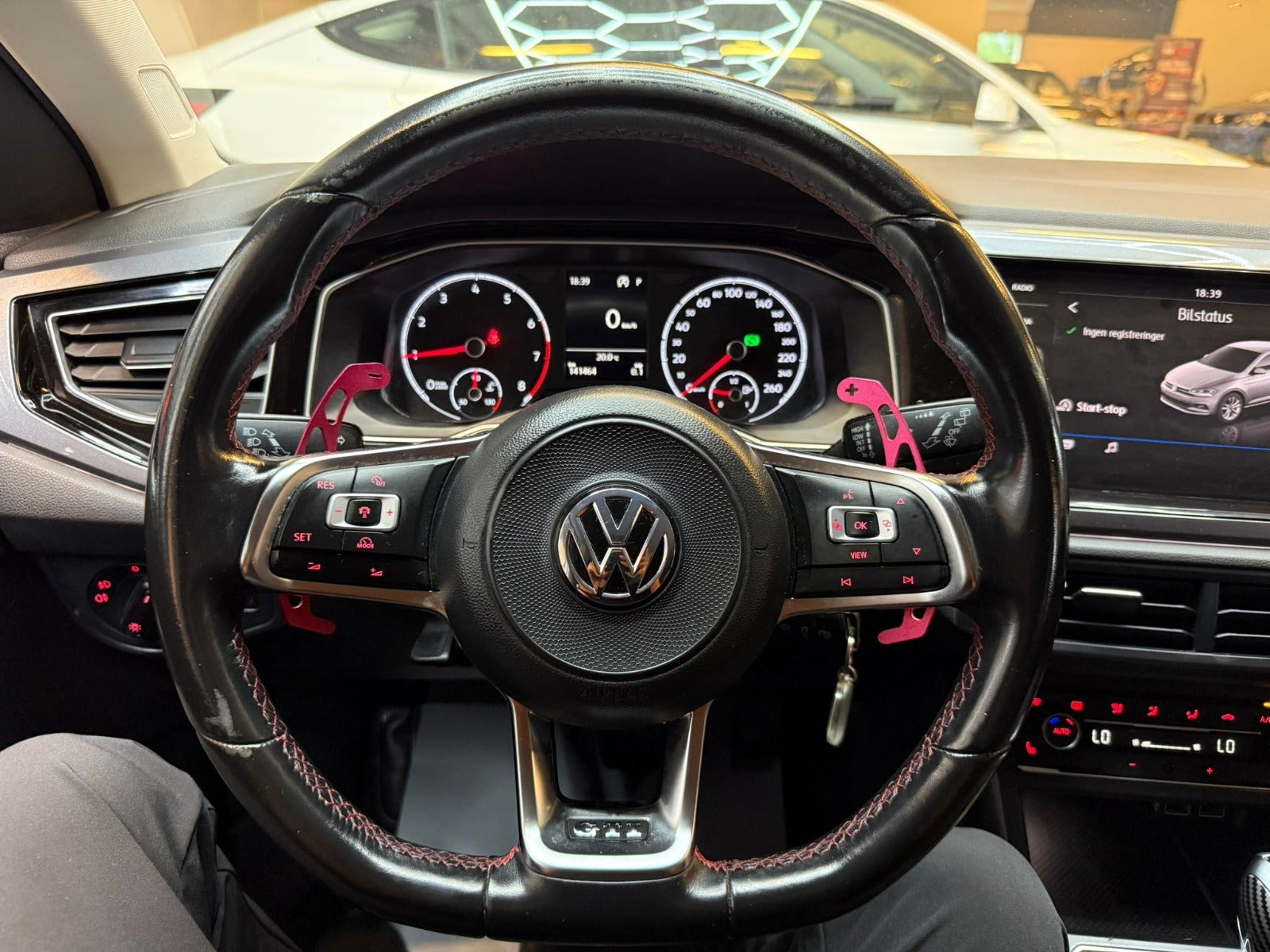 Hvid VW Polo fra 2019