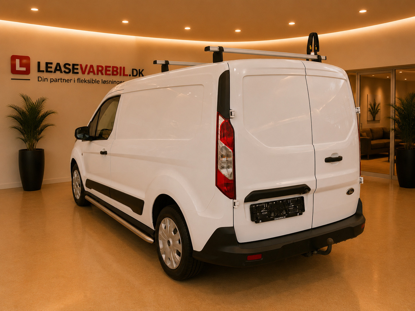Hvid Ford Transit Connect fra 2019