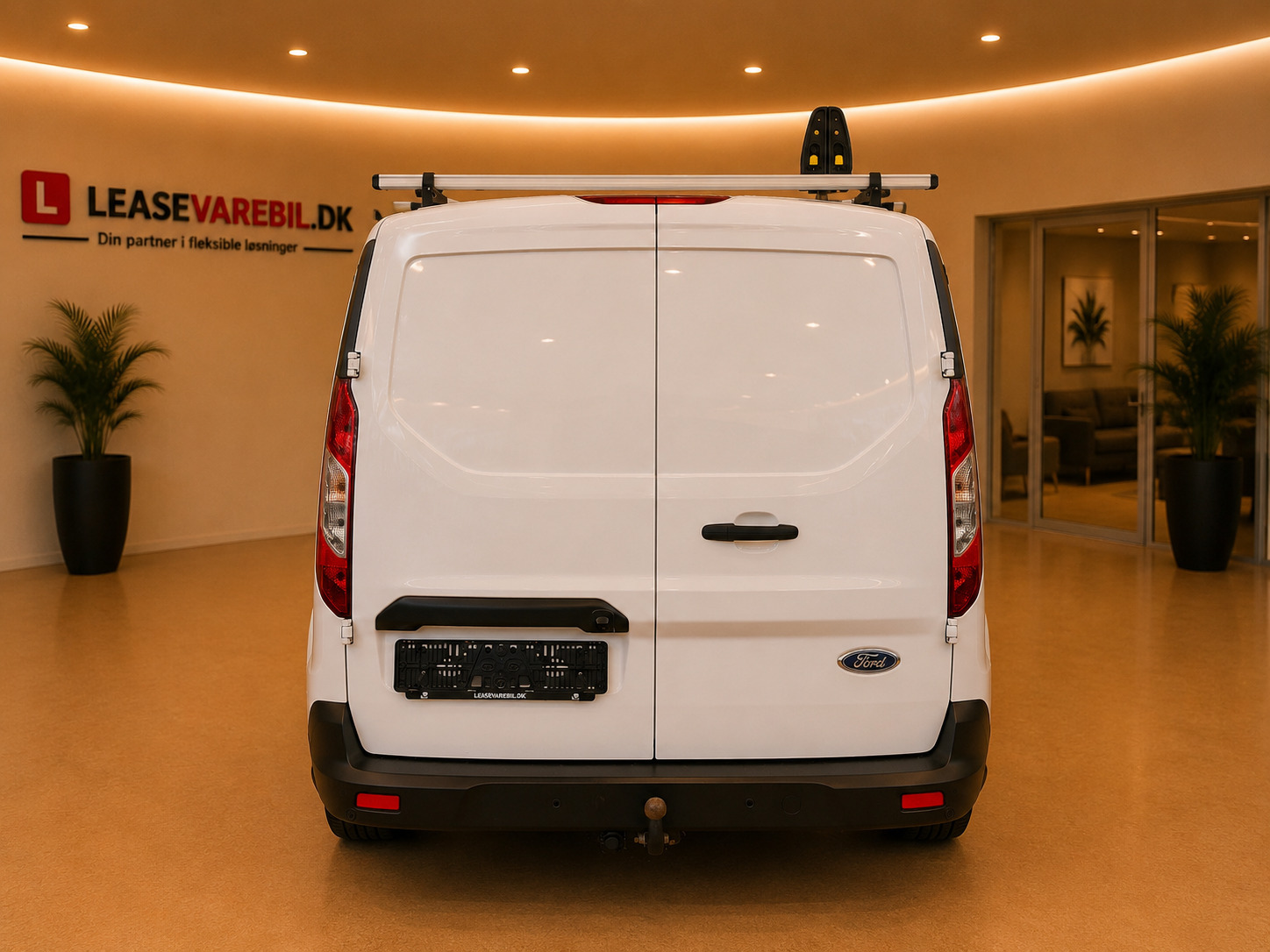 Hvid Ford Transit Connect fra 2019