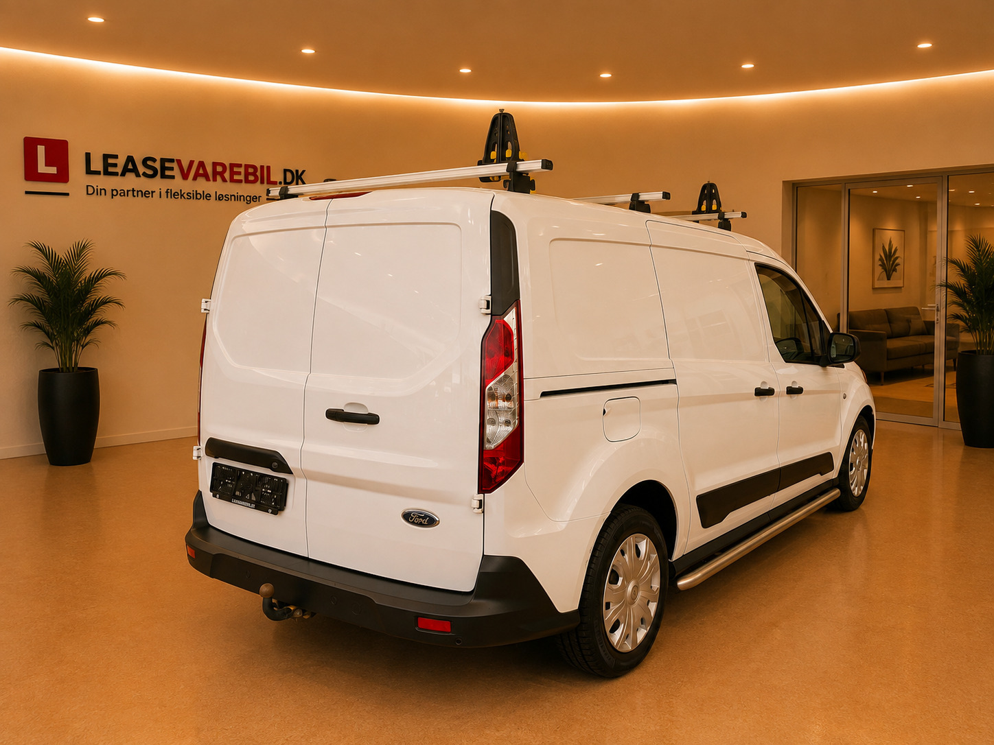 Hvid Ford Transit Connect fra 2019