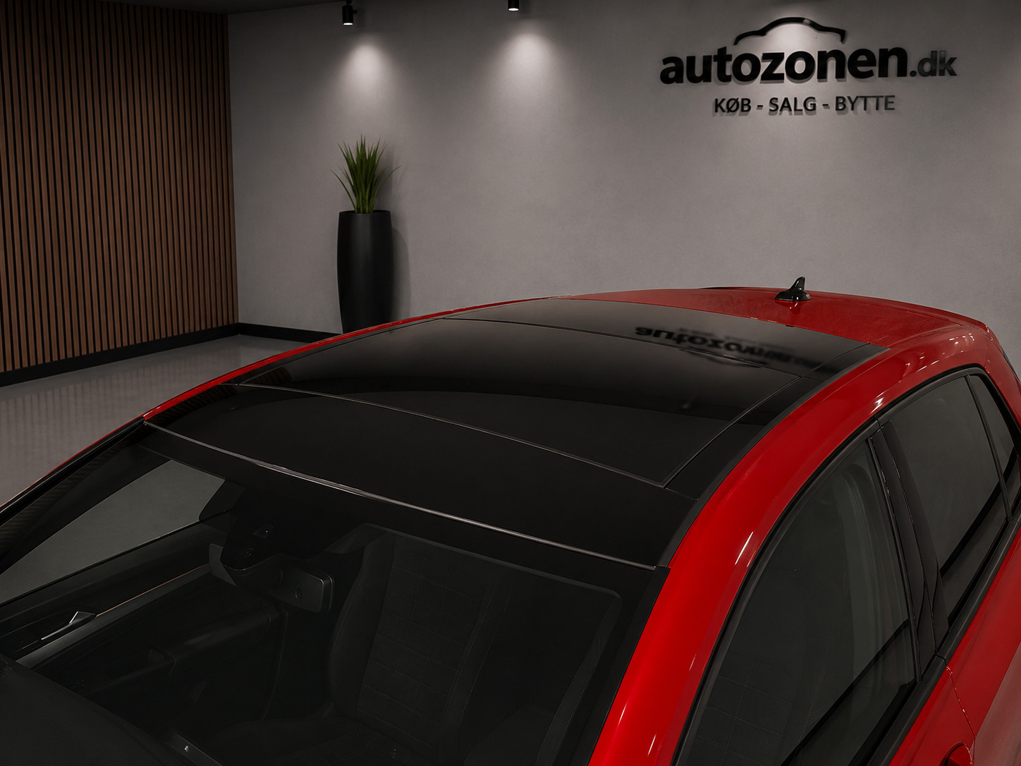 Rød VW Golf VII fra 2018