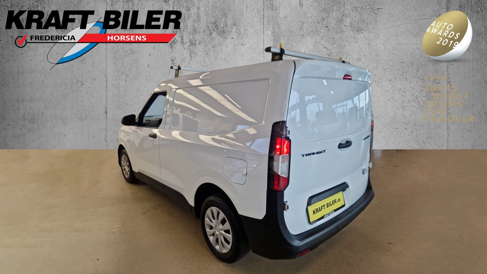 Hvid Ford Transit Courier fra 2024