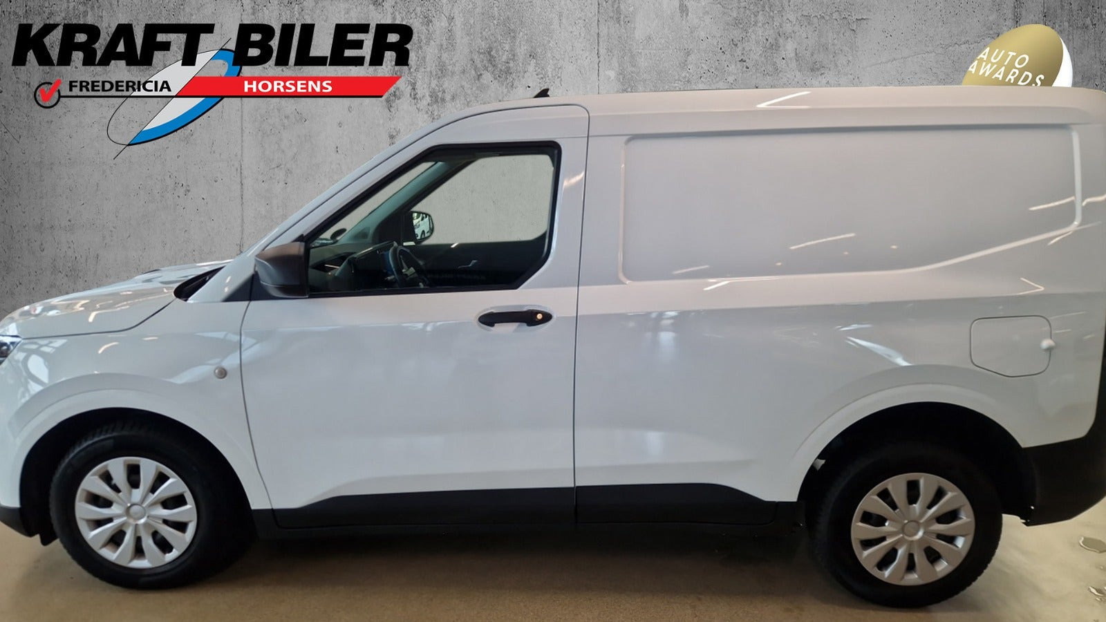 Hvid Ford Transit Courier fra 2024