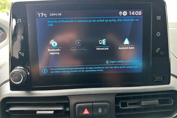 Hvid Peugeot Partner fra 2020