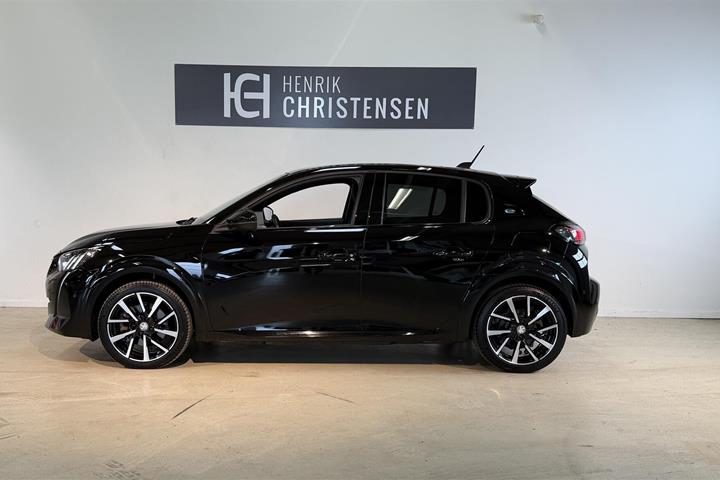 Sort Peugeot e-208 fra 2022