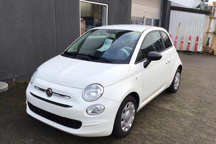 Hvid Fiat 500 fra 2021