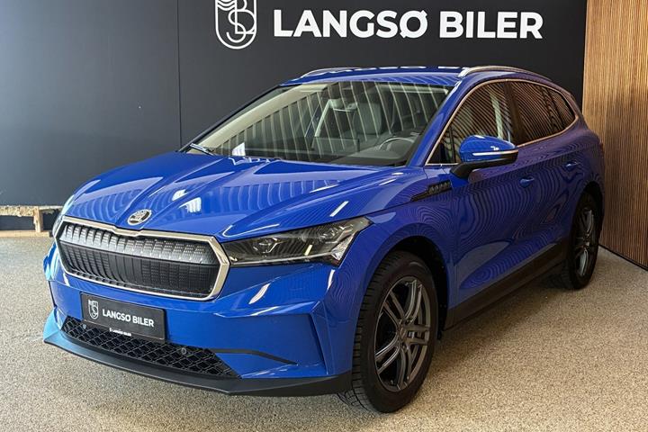 Blå Skoda Enyaq fra 2022