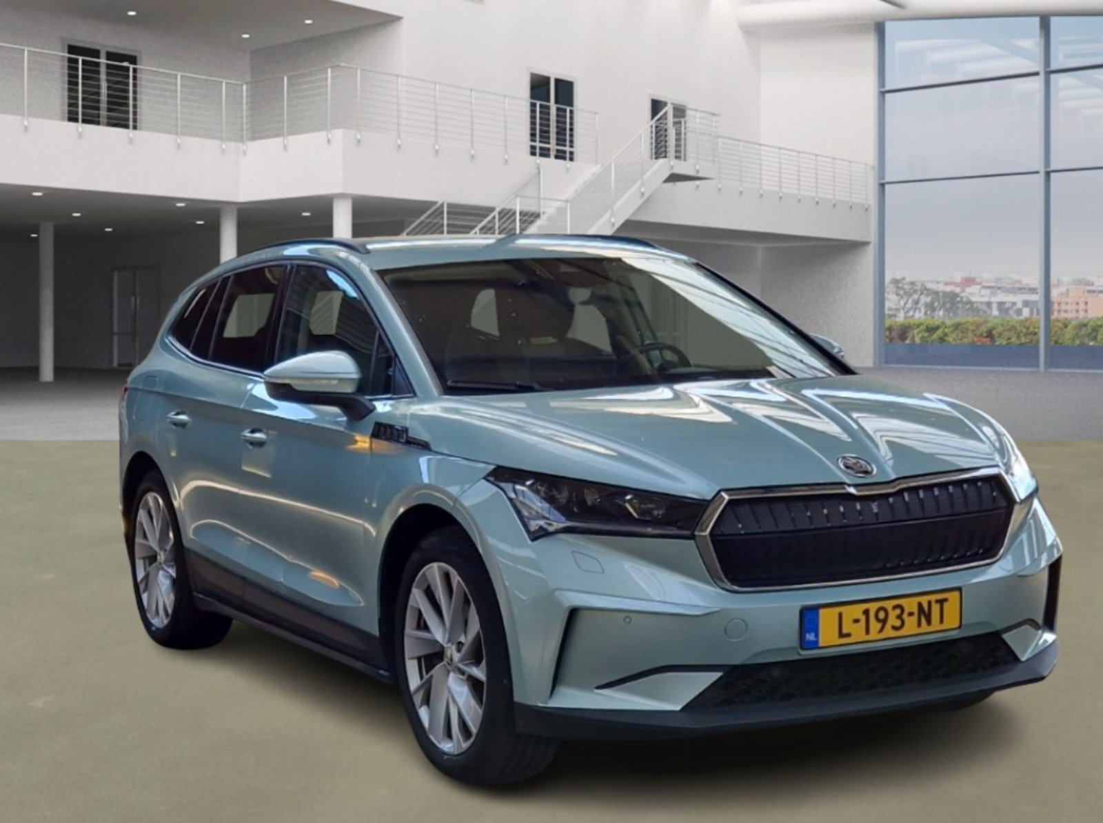 Grøn Skoda Enyaq fra 2021
