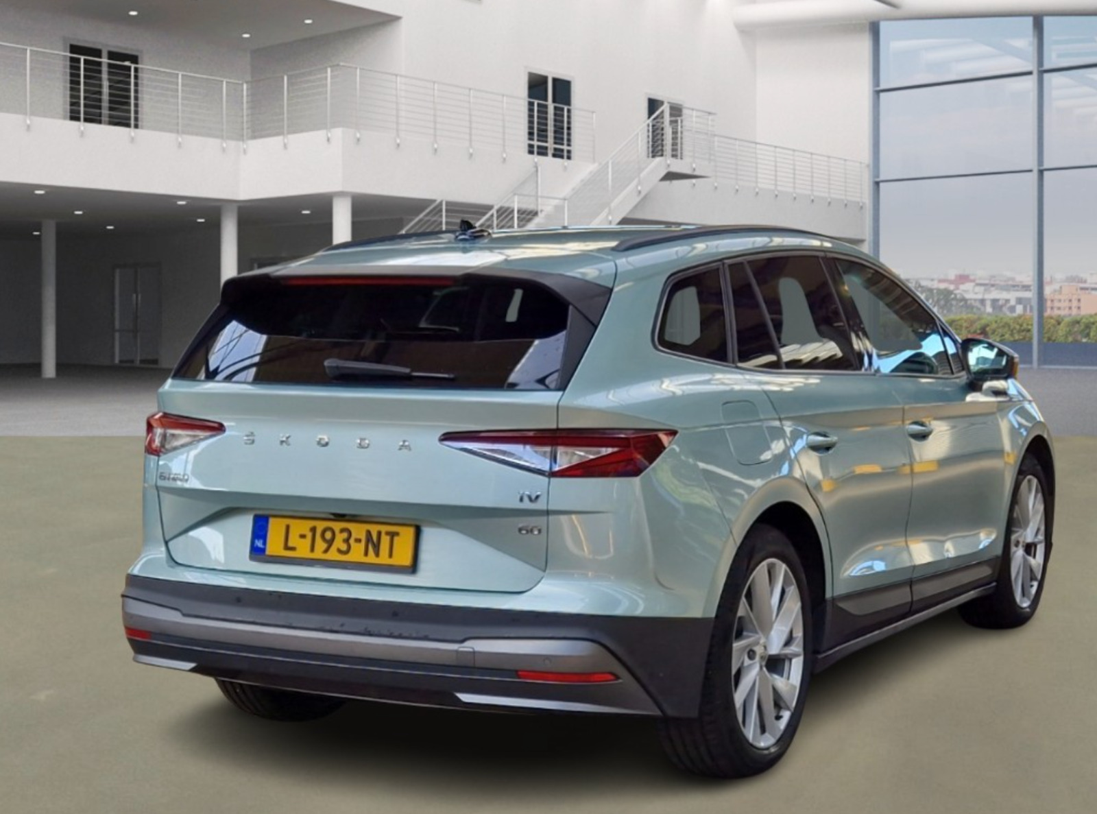 Grøn Skoda Enyaq fra 2021