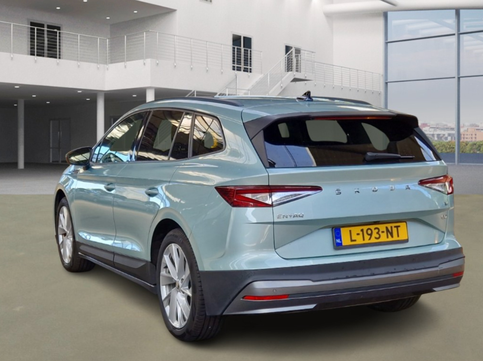 Grøn Skoda Enyaq fra 2021