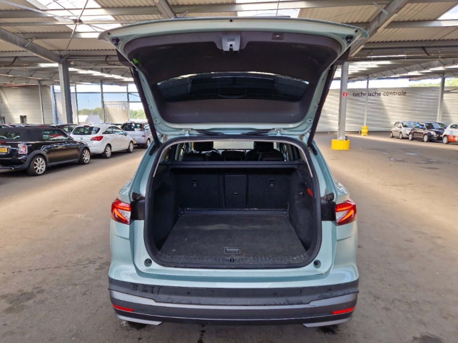 Grøn Skoda Enyaq fra 2021