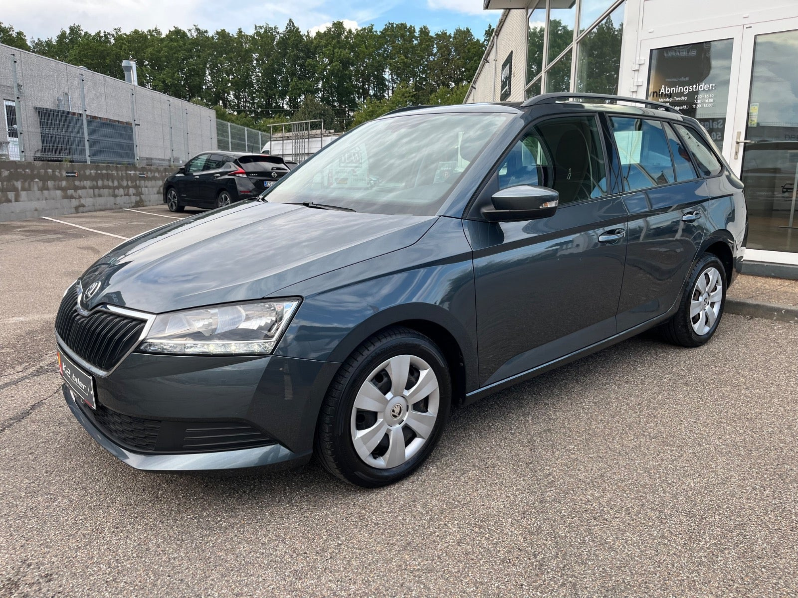Grå Skoda Fabia fra 2021