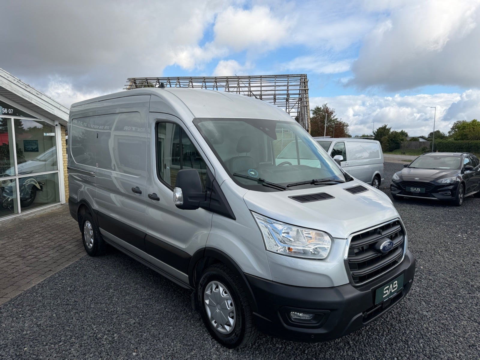 Grå Ford Transit 350 L2 Van fra 2020