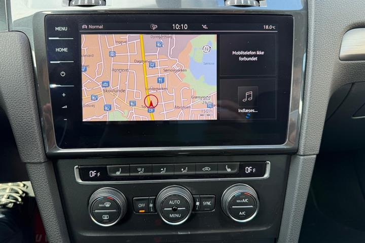 Blå VW e-Golf VII fra 2020
