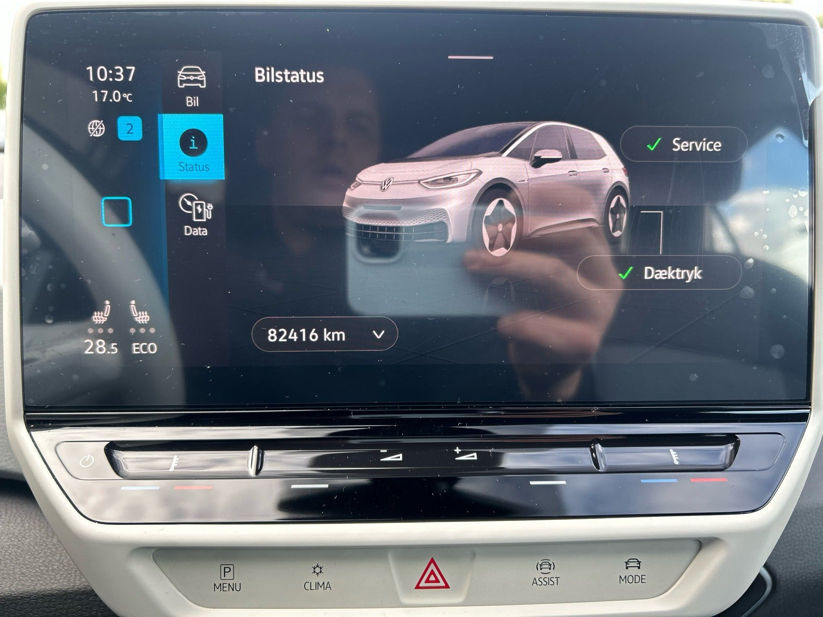 Hvid VW ID.3 fra 2022