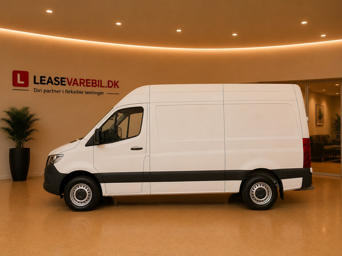 Hvid Mercedes Sprinter 317 fra 2021