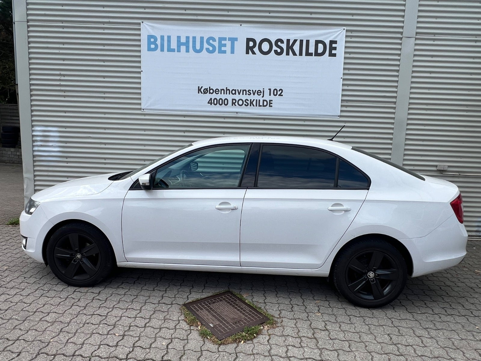 Hvid Skoda Rapid fra 2016