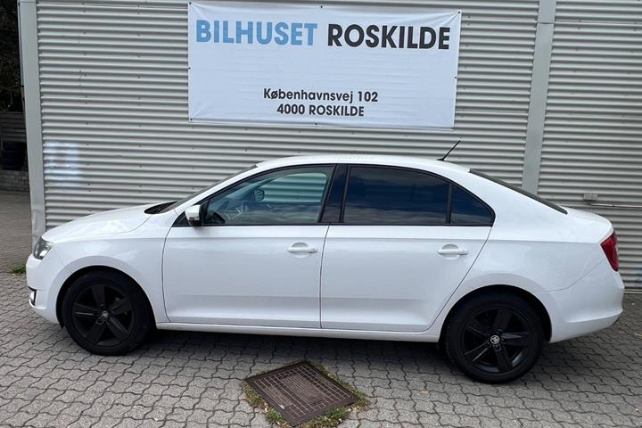 Hvid Skoda Rapid fra 2016