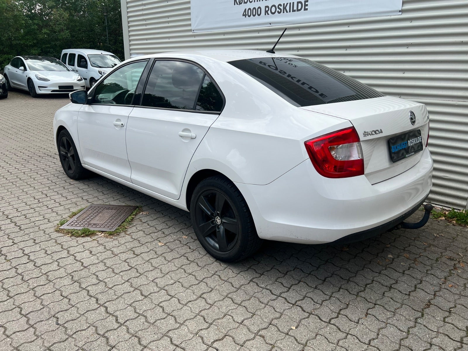 Hvid Skoda Rapid fra 2016
