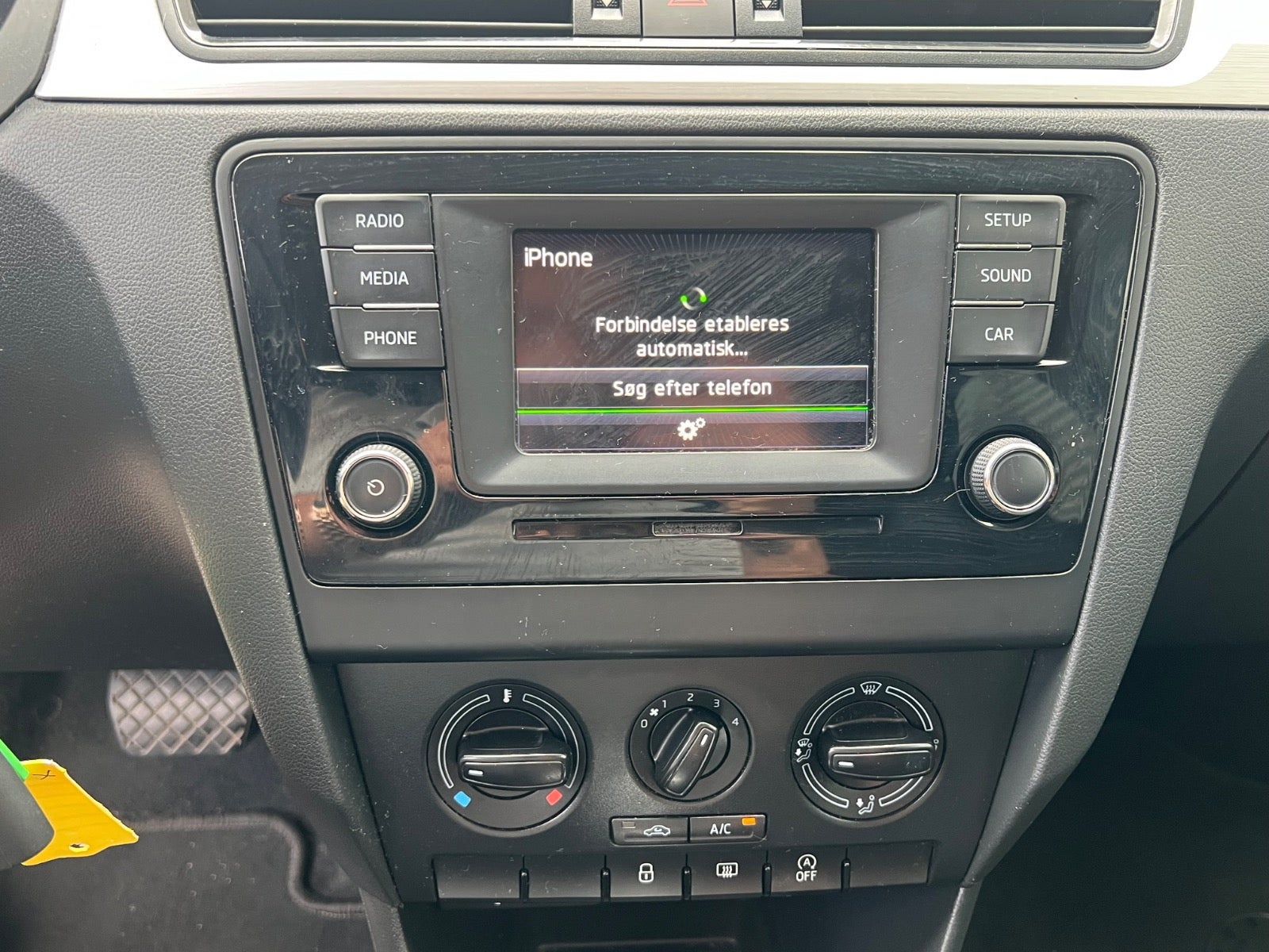 Hvid Skoda Rapid fra 2016