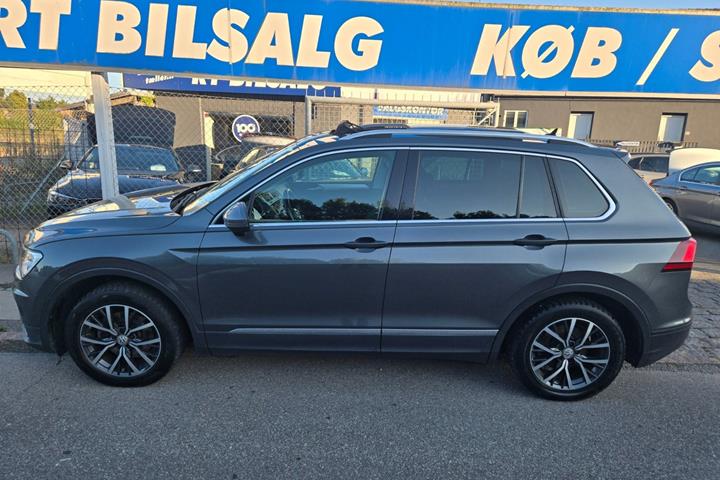 Hvid VW Tiguan fra 2018