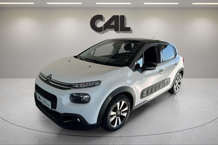 Hvid Citroën C3 fra 2019 set udefra