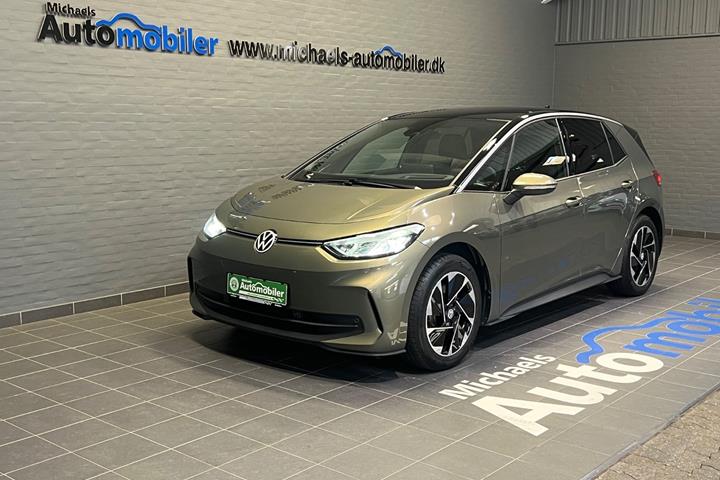 Grøn VW ID.3 fra 2026 set udefra