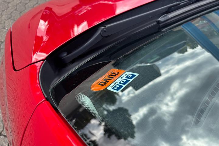 Rød Seat Mii fra 2013