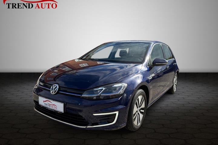 Blå VW e-Golf VII fra 2020