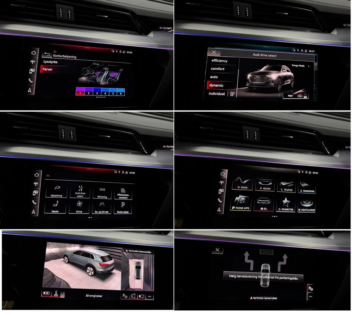 Sort Audi Q8 e-tron fra 2024