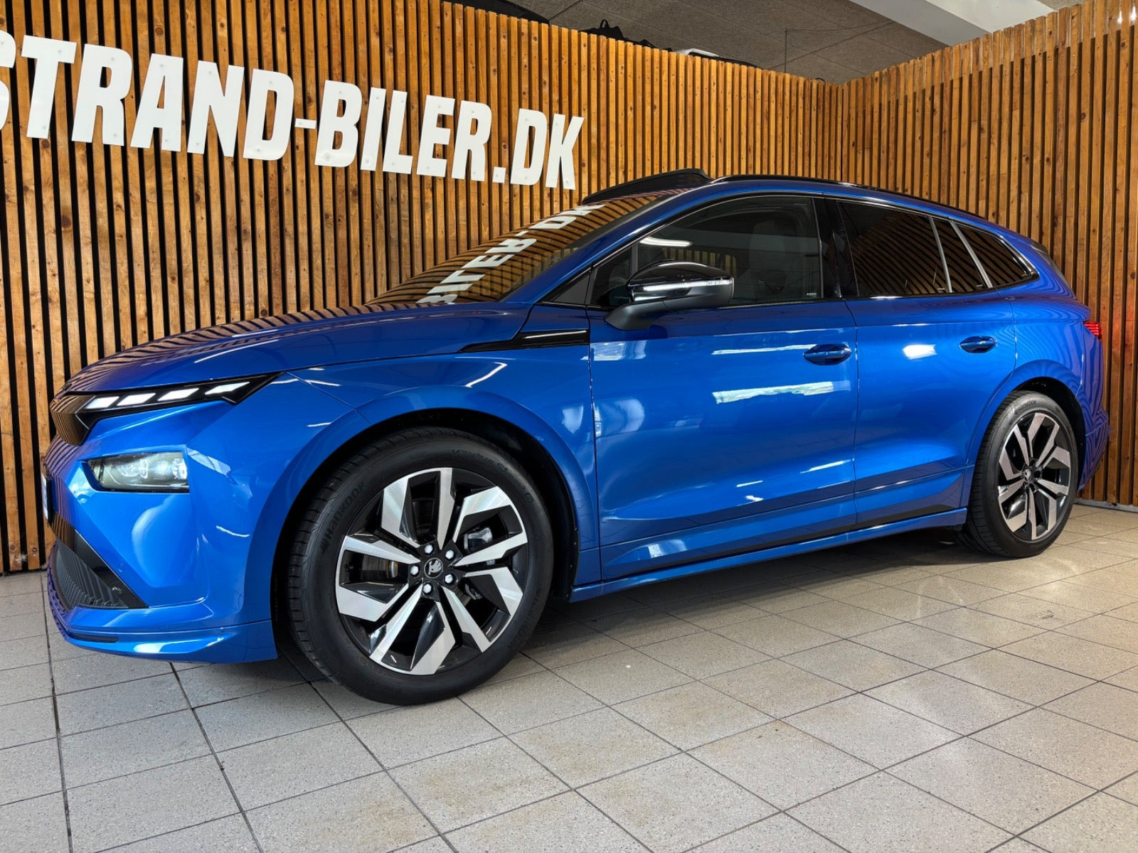 Blå Skoda Enyaq fra 2026