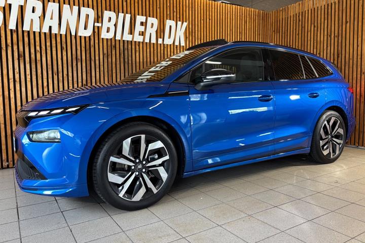 Blå Skoda Enyaq fra 2026