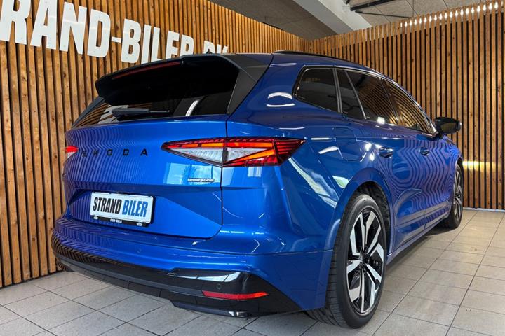Blå Skoda Enyaq fra 2026