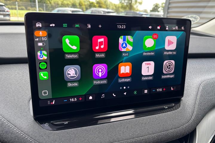 Sort Skoda Enyaq fra 2025