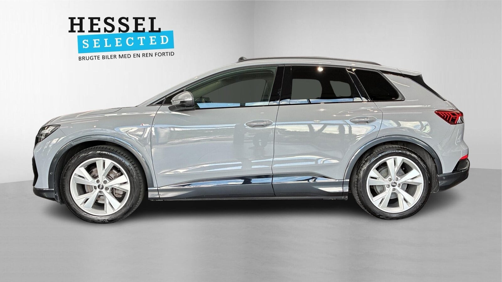 Grå Audi Q4 e-tron fra 2022