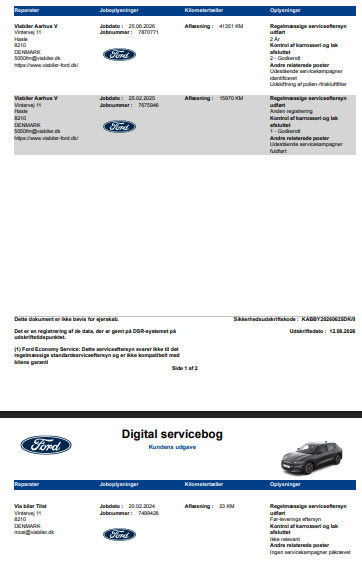 Grå Ford Mustang Mach-E fra 2023