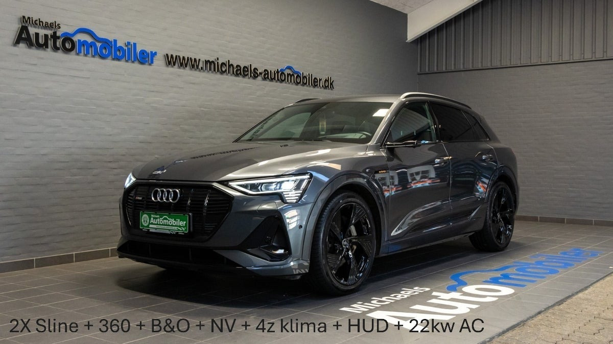 Grå Audi e-tron fra 2021