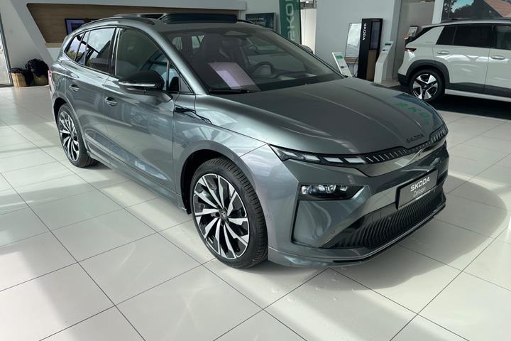 Grå Skoda Enyaq fra 2027