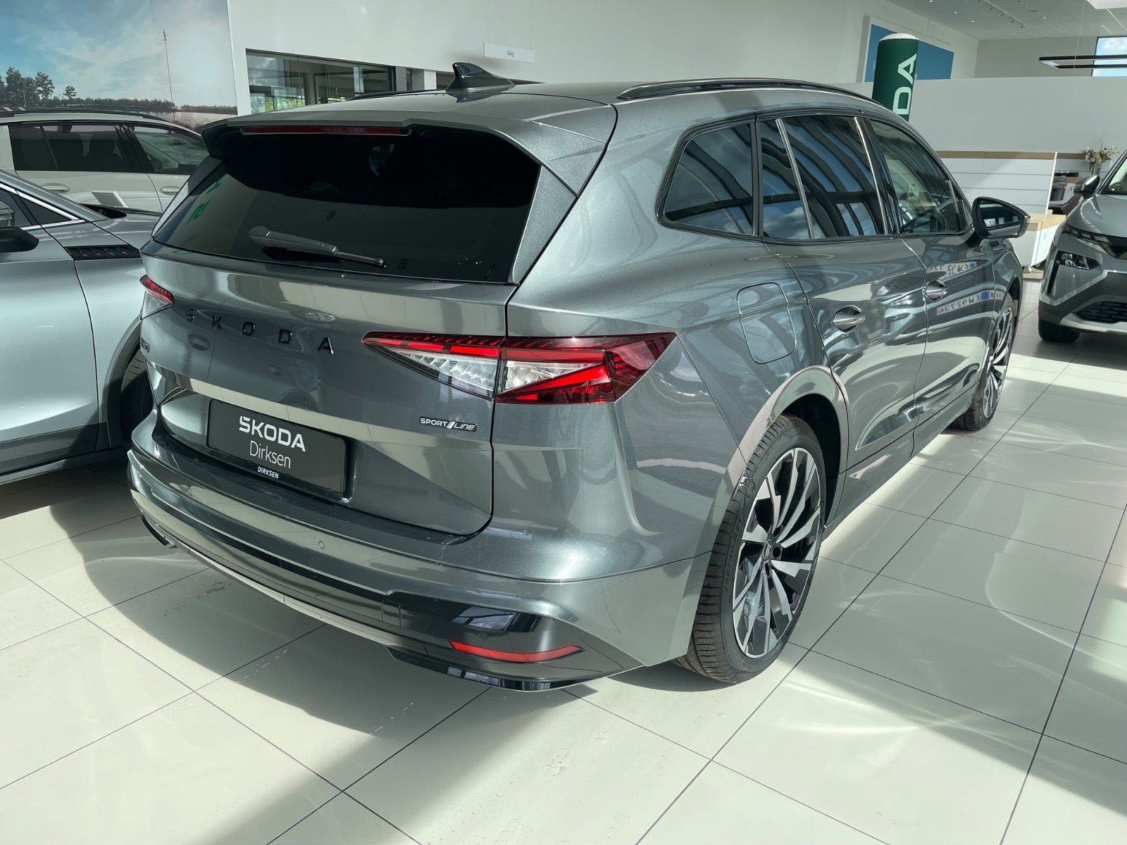Grå Skoda Enyaq fra 2027