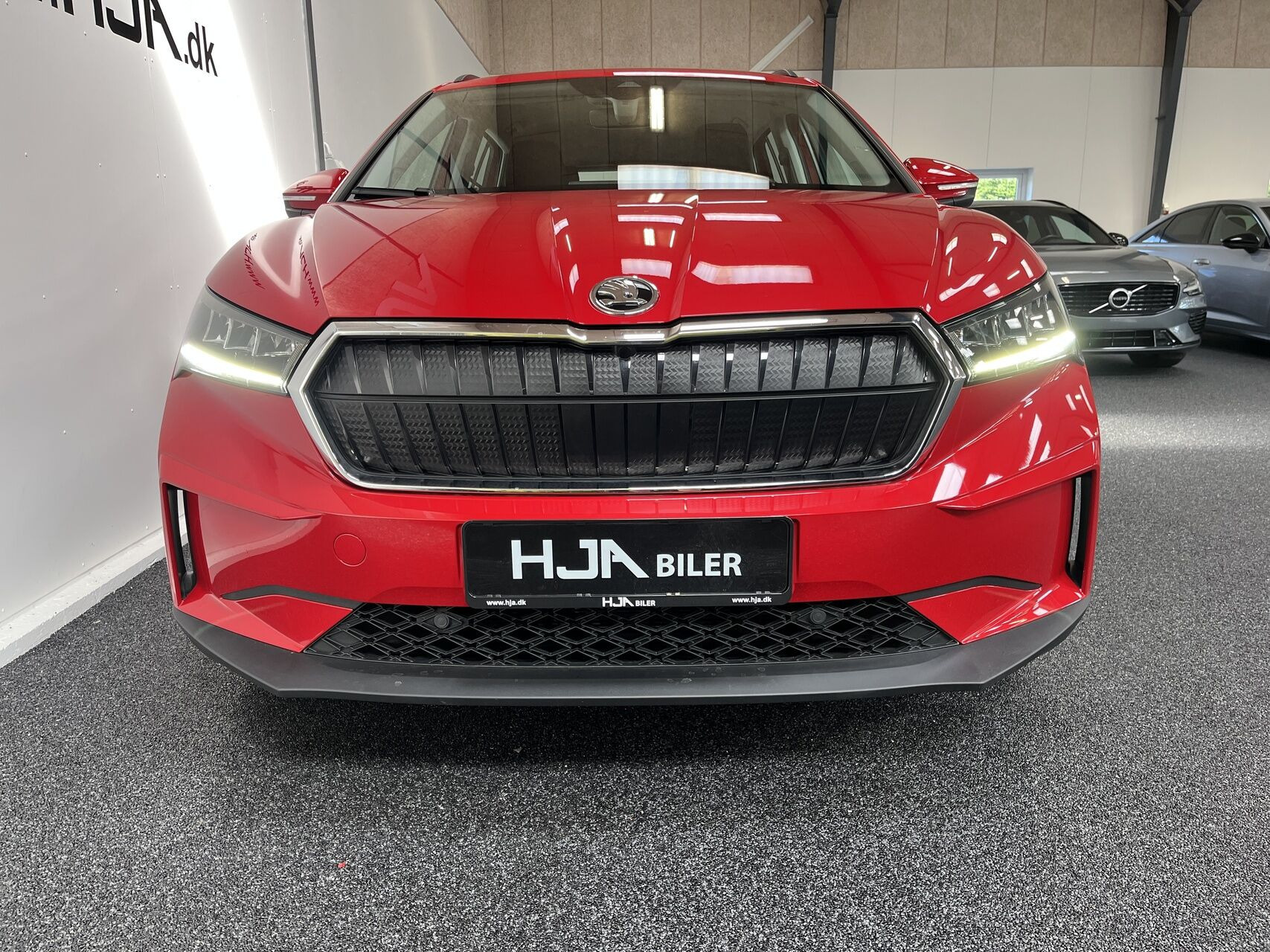 Rød Skoda Enyaq fra 2022