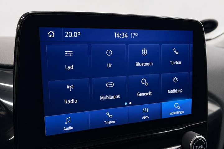 Grå Ford Fiesta fra 2018