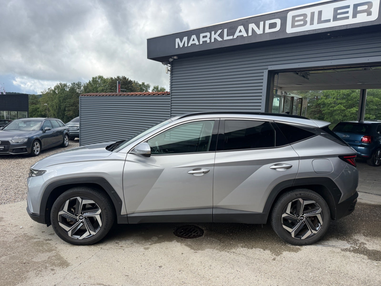Sølv Hyundai Tucson fra 2022